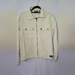 Wesc Nick Corduroy Unisex Shirt Jacket Shacket Light Tan Men Small Women Medium